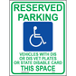 Wisconsin Accessible Parking Sign (This Space), Aluminum, PS-210
