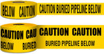 ansi buried pipeline below non-detectable underground tape pipe marker
