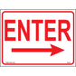 Enter Sign (Right Arrow), Aluminum, PS-285
