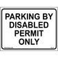 Florida Accessible Parking Sign (Parking by Disabled), Aluminum, PS-216