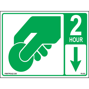 Parking Fee Station 2 HR Sign, Aluminum, PS-352