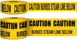 ansi buried steam line below non-detectable underground tape pipe marker