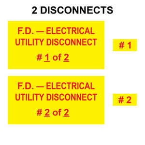 F.D. - Electrical Utility Disconnect Bundle, Plastic, PV-503