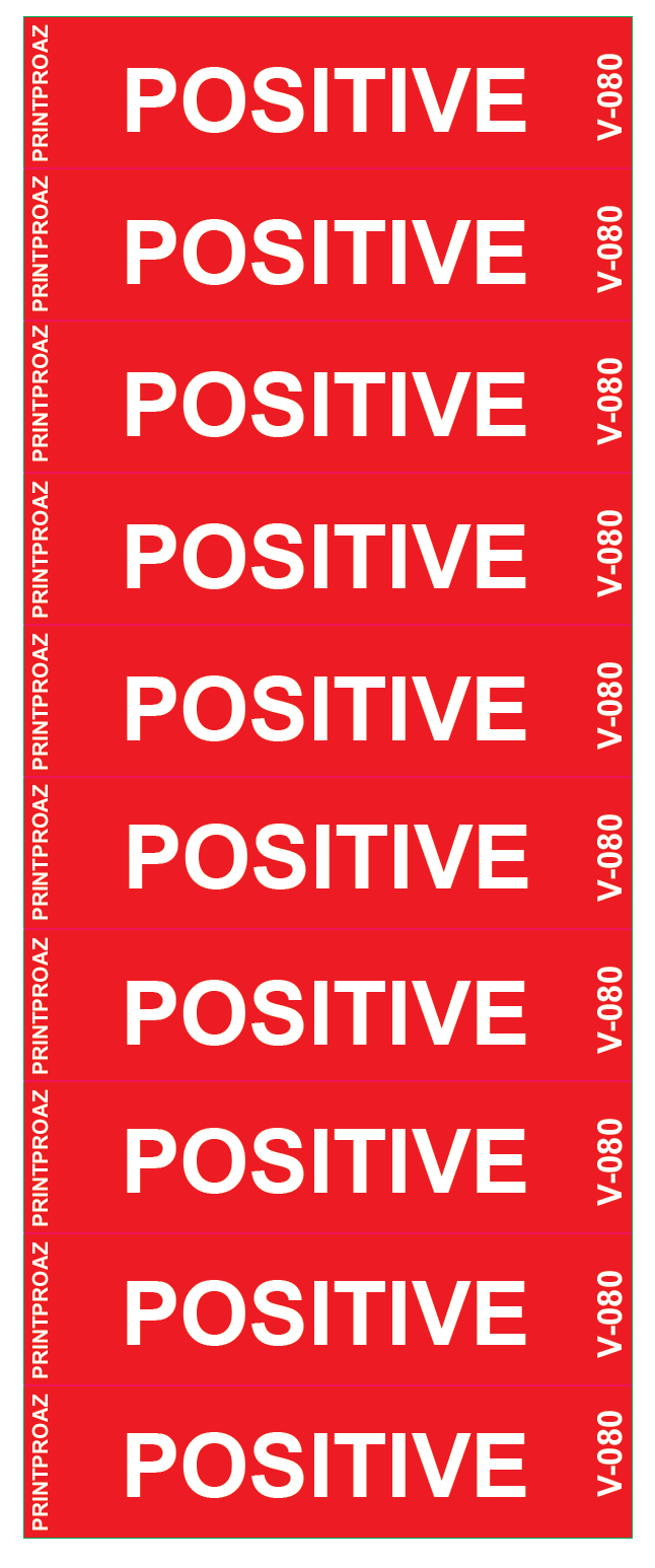2x.5  x10 Positive, Vinyl Decal, V-080