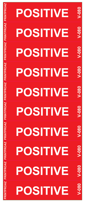 2x.5  x10 Positive, Vinyl Decal, V-080