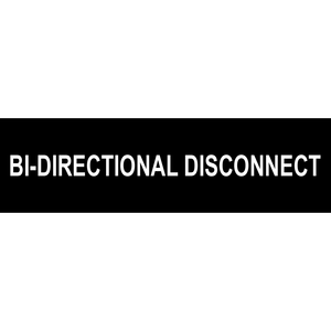 3.5x1, Bi-Directional Disconnect Plastic Solar Labels, PV-488