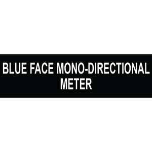 3.5x1 Blue Face Mono-Directional Meter, Plastic Solar Labels, PV-150