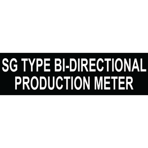 3.5x1 SG Type Bi-Directional Production Meter - Plastic Solar Labels, PV-086