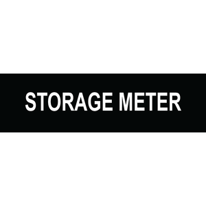 3.5x1 Storage Meter, Plastic Solar Labels, PV-085