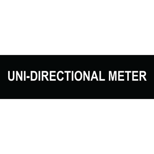 3.5x1 Uni-directional Meter, Plastic Solar Labels, PV-278