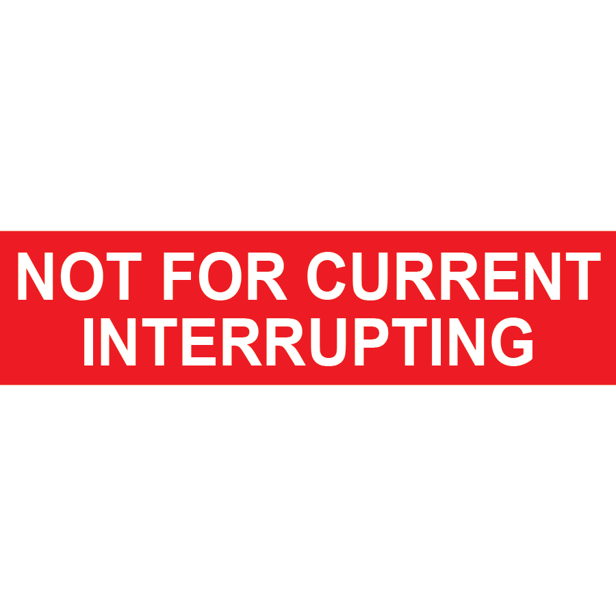 3X.75 Not for Current Interrupting, Plastic Solar Labels, PV-256