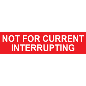 3X.75 Not for Current Interrupting, Plastic Solar Labels, PV-256