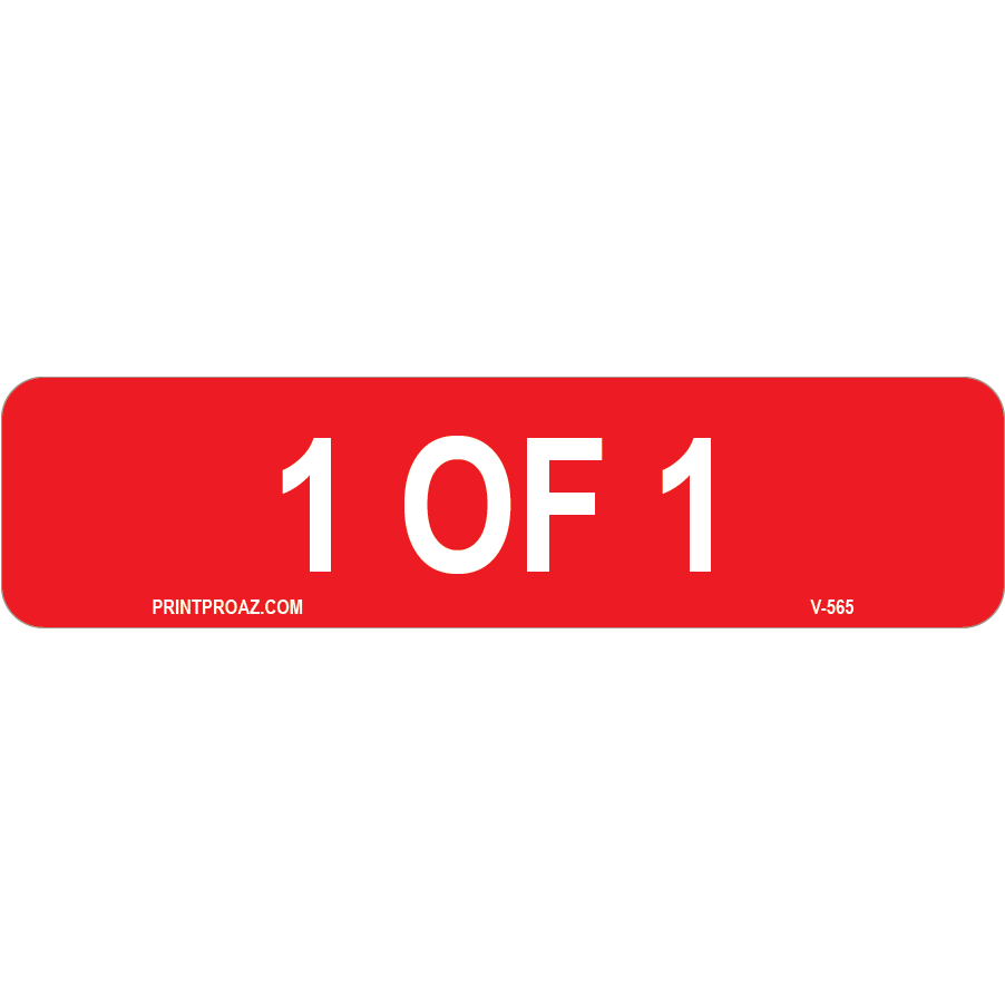 3x.75 Bundle 1 of 1-4, Decal Solar Labels, V-565