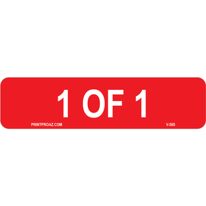 3x.75 Bundle 1 of 1-4, Decal Solar Labels, V-565