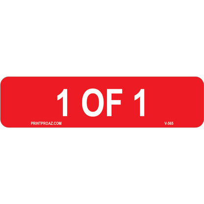 3x.75 Bundle 1 of 1-4, Decal Solar Labels, V-565