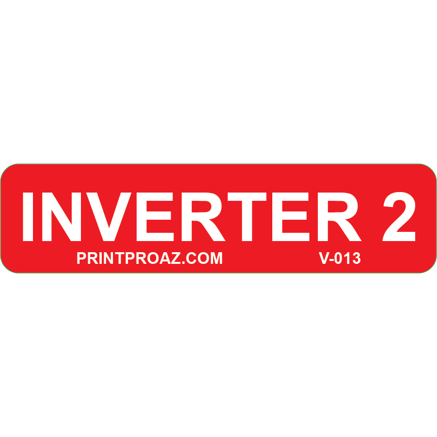 3x.75, Inverter 2, Vinyl Decal, V-013