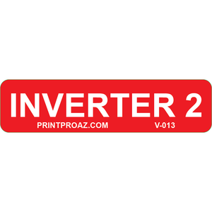 3x.75, Inverter 2, Reflective Vinyl Decal, V-013