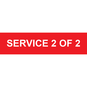 3x0.75 Service 2 of 2, Plastic Solar Labels, PV-153