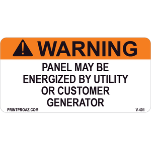 3x1.5 Solar Warning Label, Vinyl Decal, V-401