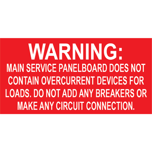 3x1.5, Solar Warning Placard, Plastic Solar Labels, PV-437