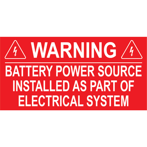 3x1.5, Solar Warning Placard, Plastic Solar Labels, PV-438