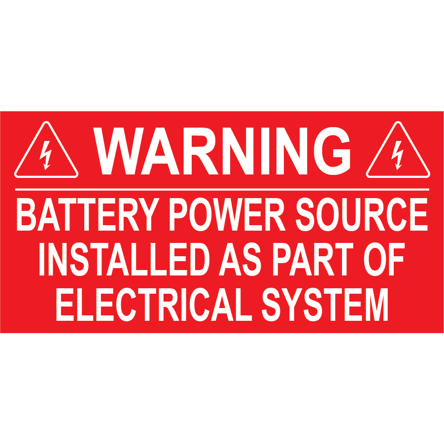 3x1.5, Solar Warning Placard, Plastic Solar Labels, PV-438