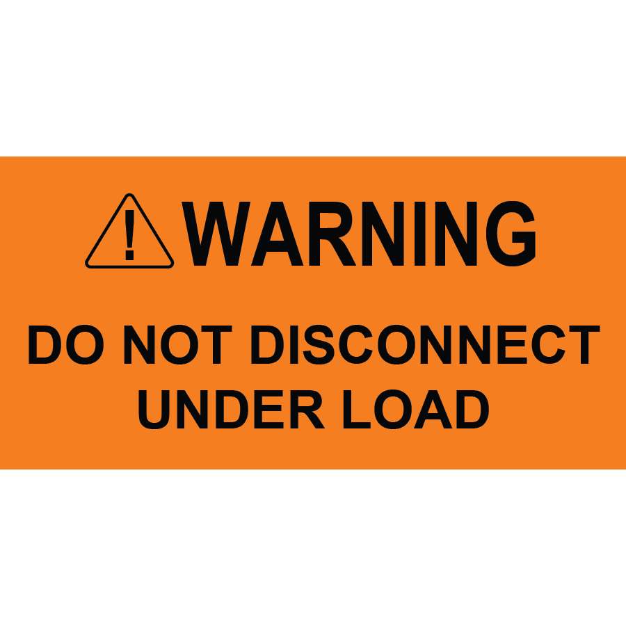 3x1.5 Warning Do Not Disconnect, Plastic Solar Labels, PV-192