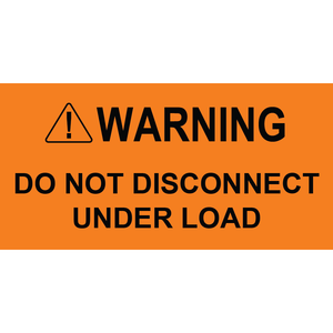 3x1.5 Warning Do Not Disconnect, Plastic Solar Labels, PV-192