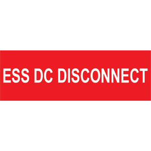3x1, ESS DC Disconnect, Plastic Solar Labels, PV-467