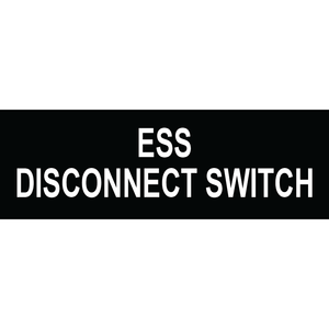 3x1 ESS Disconnect Switch - Plastic Solar Labels, PV-094