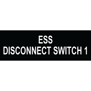 3x1 ESS Disconnect Switch 1, Plastic Solar Labels, PV-069