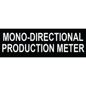 3x1 Mono-Directional Production Meter, Plastic Solar Labels, PV-087
