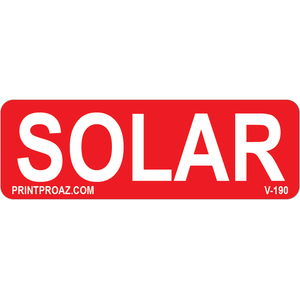 3x1 Solar, Vinyl Decal, V-190