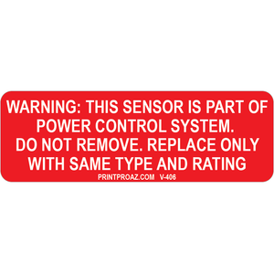 3x1 Solar Warning Label, Vinyl Decal, V-406