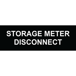 3x1 Storage Meter Disconnect, Plastic Solar Labels, PV-131