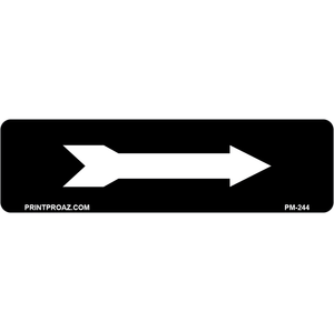 PM-244 Black/White Arrow Label