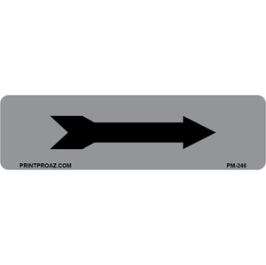 PM-246 Grey/Black Arrow Label