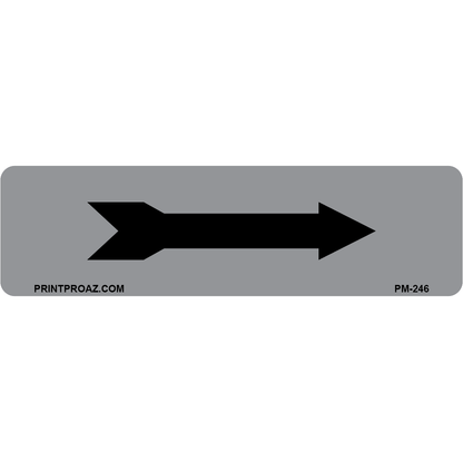 PM-246 Grey/Black Arrow Label