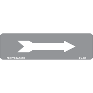 PM-245 Grey/White Arrow Label