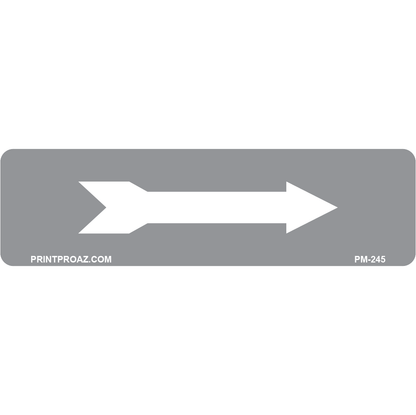 PM-245 Grey/White Arrow Label