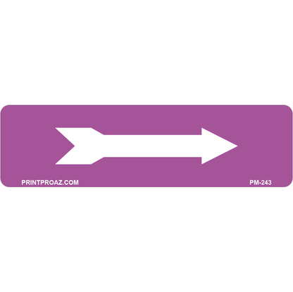 PM-243 Purple/Black Arrow Label