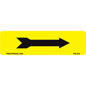 PM-238 Yellow/White Arrow Label