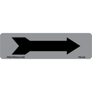 PM-246 Grey/Black Arrow Label