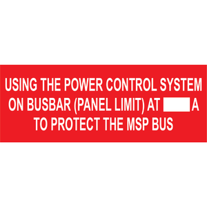 4x1.5 Using the Power Control System, Plastic Solar Labels, PV-557