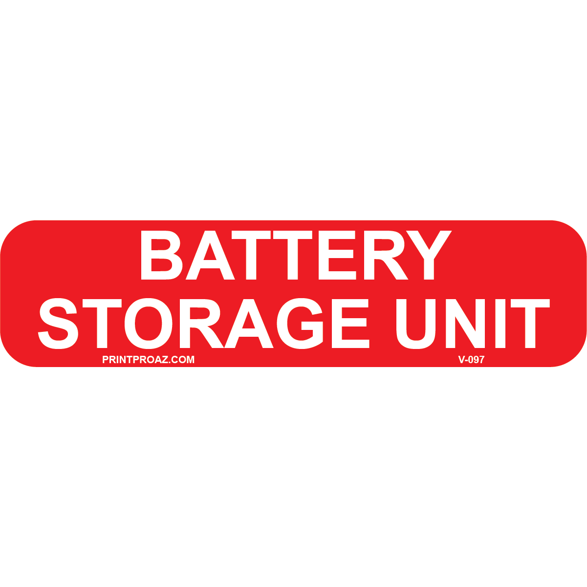4x1 BATTERY AC DISCONNECT, Vinyl Decal, V-100