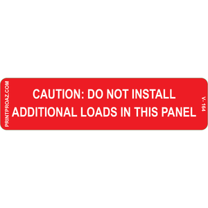 4x1 CAUTION: DO NOT INSTALL, Vinyl Decal, V-164