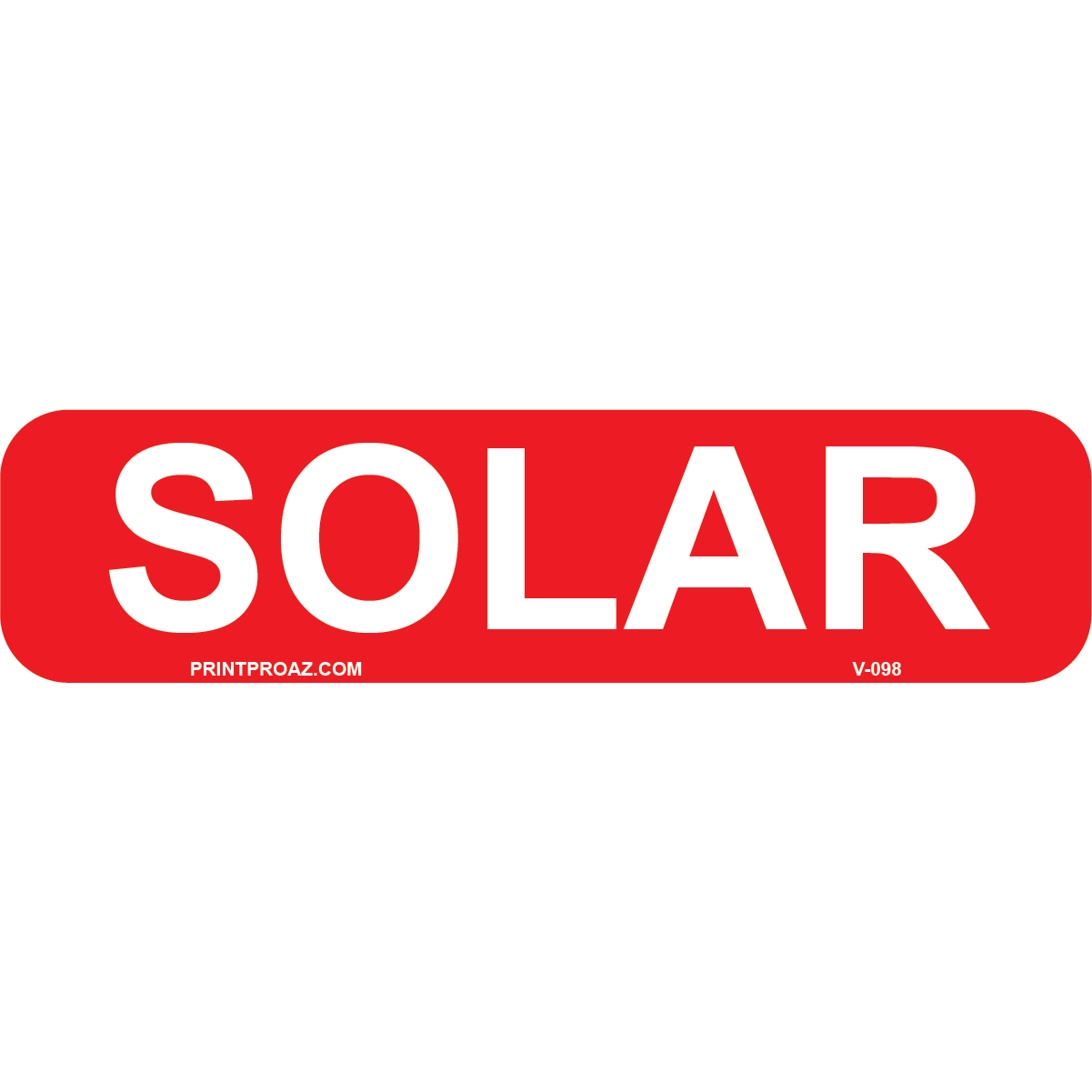4x1 SOLAR, Vinyl Decal, V-098