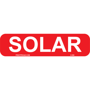 4x1 SOLAR, Vinyl Decal, V-098