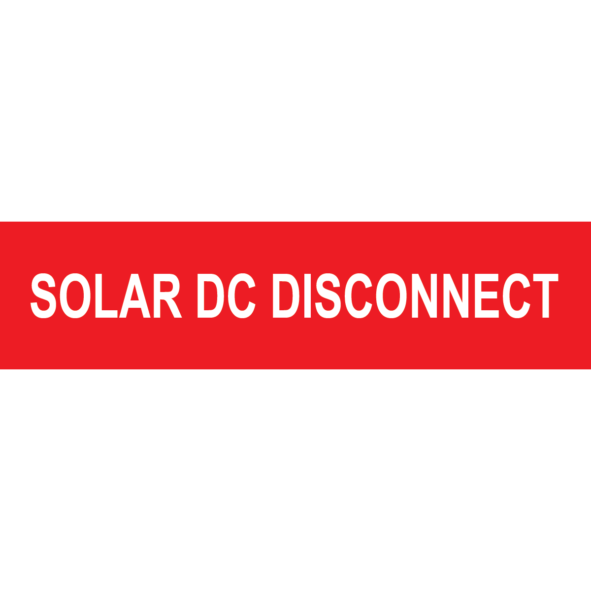 4x1, Solar DC Disconnect, Plastic Solar Labels, PV-382