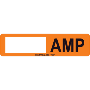 4x1 Solar Write-in Label, Vinyl Decal, V-407